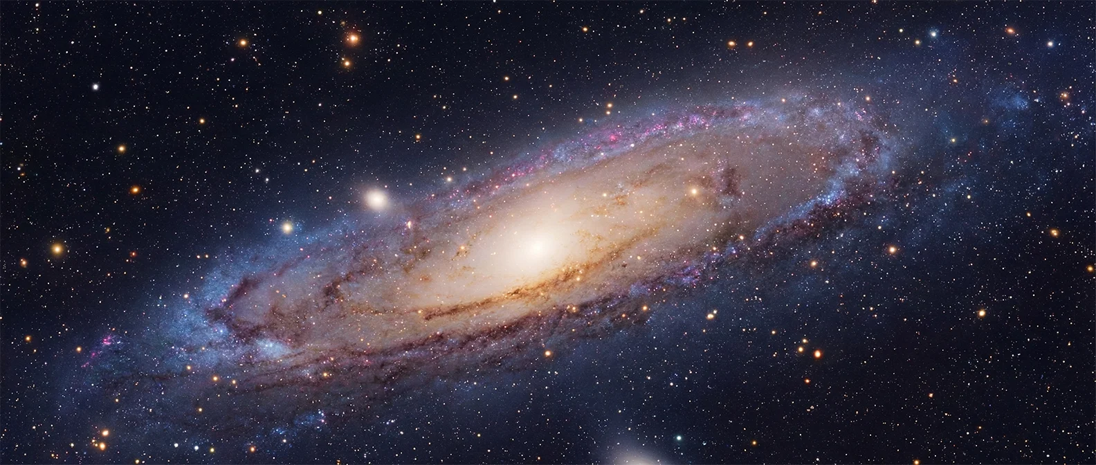 Spiral galaxy against the backdrop of space